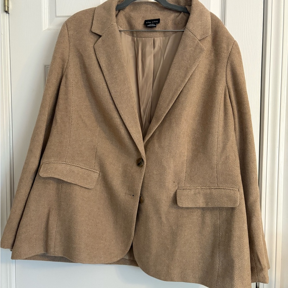 City Chic Classic Tan Blazer